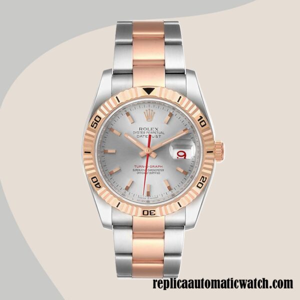 replica automatic Rolex Datejust Turn-o-graph Men's Rolex Calibre 2813 116261 Two-tone - Image 2