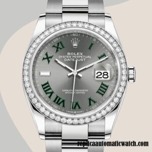 replica automatic Rolex Datejust Ladies m126284rbr-0038 Rolex Calibre 2836/2813 Silver-tone Automatic
