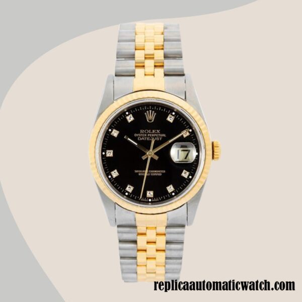 replica automatic Rolex Datejust 16233BKDJ Rolex Calibre 2836/2813 Men's - Image 2