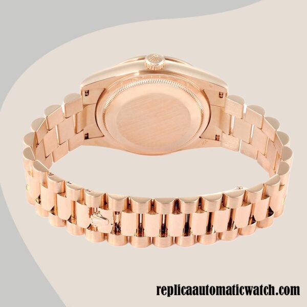 replica automatic Rolex Day-Date Men's Rolex Calibre 2836/2813 m128345rbr-0009 Rose Gold Dial Automatic - Image 4
